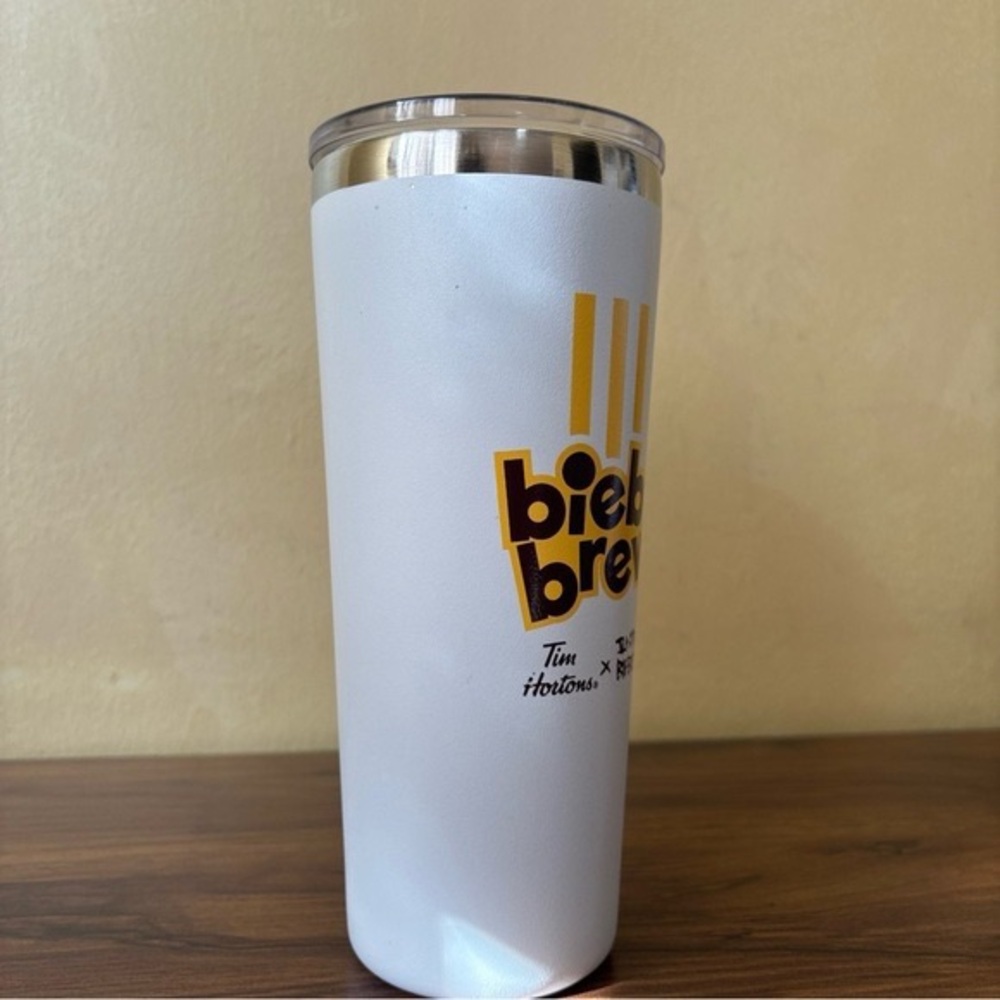 White & Yellow Insulated Travel Tumbler - Picture 2 of 12